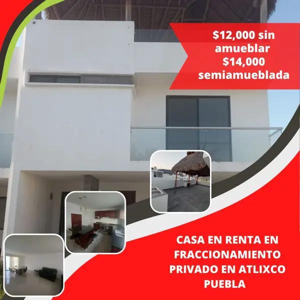 Casa en Renta en Ex Hacienda Tizayuca, Atlixco, Puebla