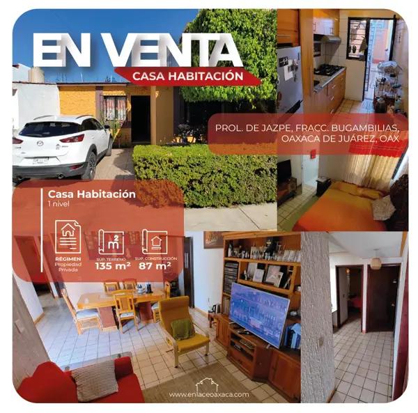 Casa en Venta en Bugambilias, Oaxaca de Juárez, Oaxaca