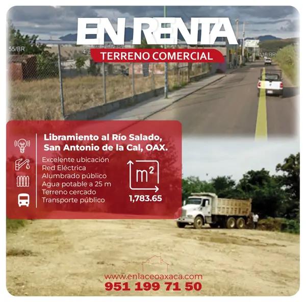 Terreno en Renta en Tercera Sección, San Antonio de la Cal, Oaxaca