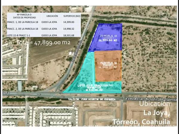 Terreno en venta en La Joya, Torreón, Coahuila de Zaragoza