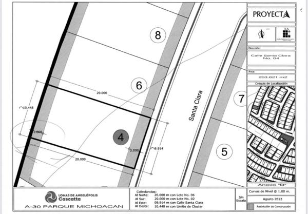 4 Terrenos en Venta en Parque Michoacán, Lomas de Angelópolis.