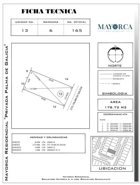 Terreno en Venta en Mayorca Residencial, León, Guanajuato