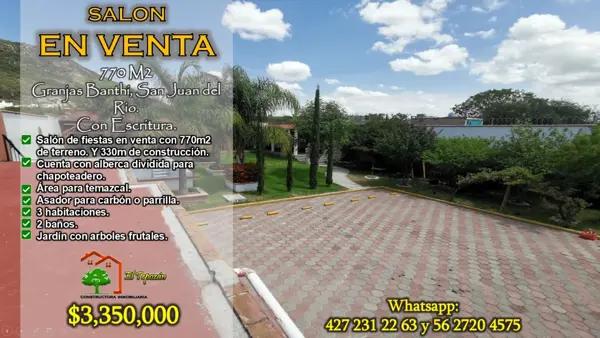 Quinta en Venta en Granjas Banthi, San Juan del Río, Querétaro