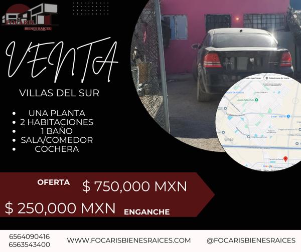 Casa en Remate en Villas del Sur, Juárez, Chihuahua