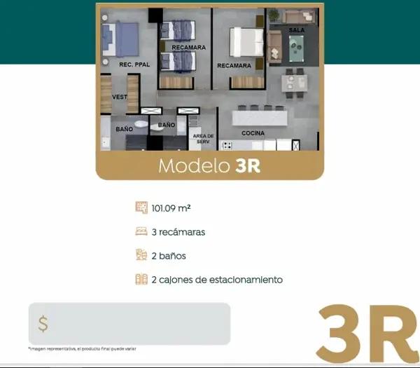Departamento en Venta en Loma Bonita, Zapopan, Jalisco