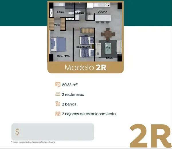 Departamento en Venta en Loma Bonita, Zapopan, Jalisco -