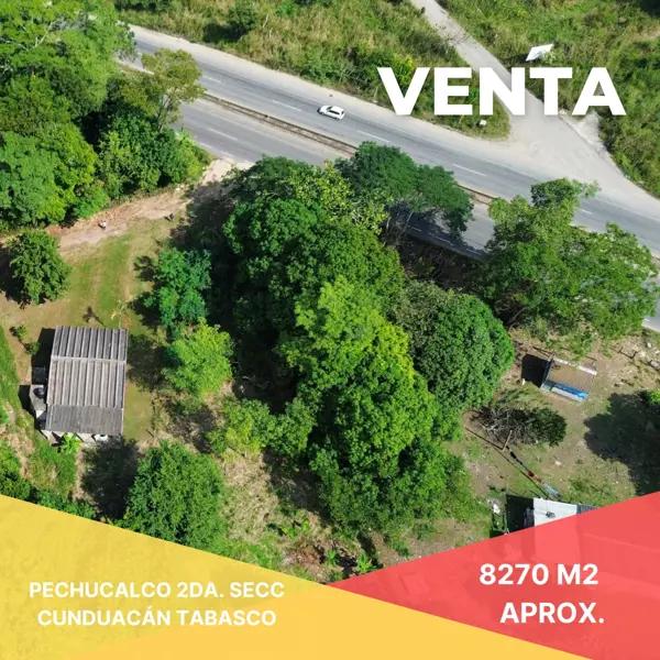 Terreno en venta en Pechucalco 2da. Sección (Las Cruces), Cunduacán, Tabasco