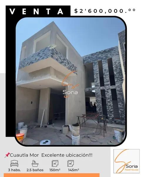 Casa en Venta en Nueva San Jose, Cuautla, Morelos