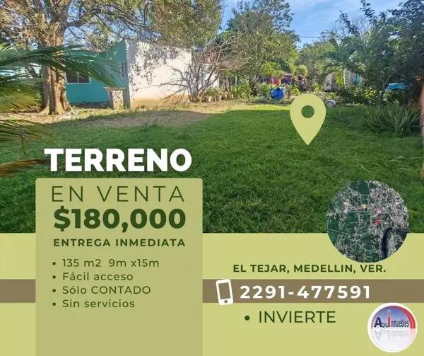 Terreno en venta en El Tejar, Medellín de Bravo, Veracruz de Ignacio de la Llave