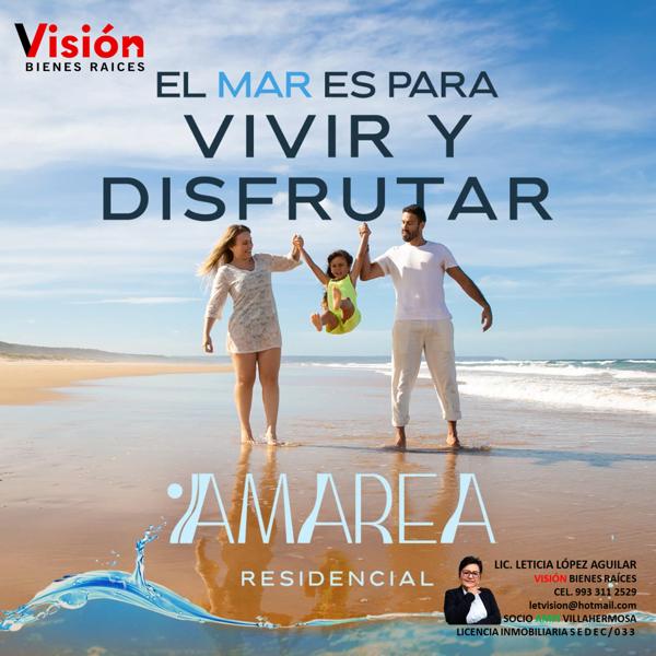 Departamento en Venta con Vista al Mar en Residencial Amarea, Miramar, Centla