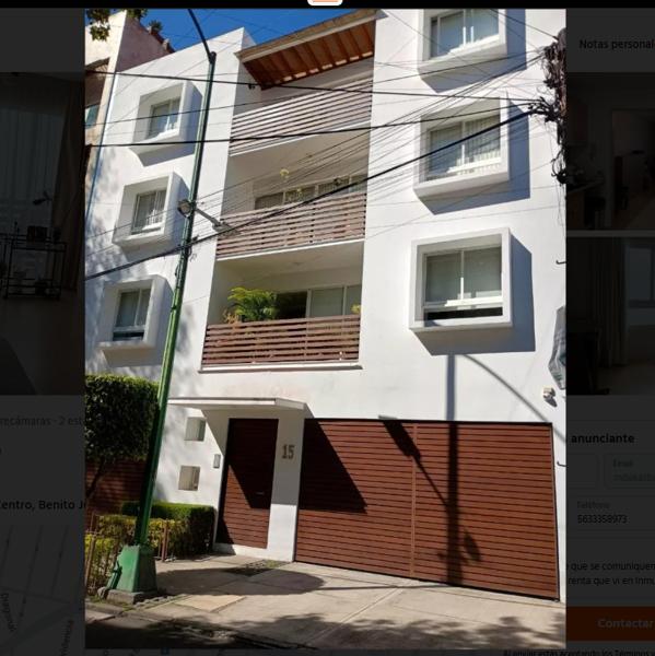 Departamento en Renta en Del Valle Centro, Benito Juárez, Ciudad de México