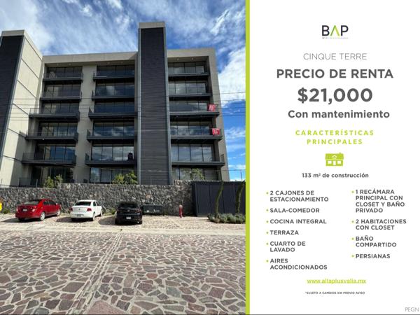 Departamento en Renta en La Campiña del Bosque, León, Guanajuato