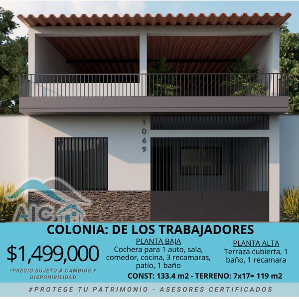 Casa en Venta en De los Trabajadores, Colima, Colima