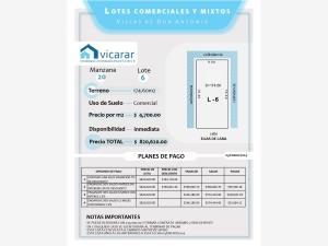 Terreno en venta en Villas de Don Antonio, Aguascalientes, Aguascalientes