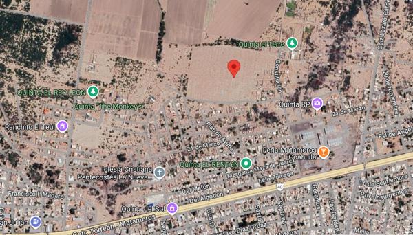 Terreno habitacional en venta en Matamoros Coahuila