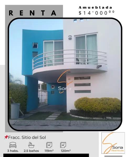 Casa en renta en Sitio del Sol, Cuautla, Morelos