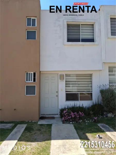CASA EN RENTA EN AMEYAL RESIDENCIAL CUAUTLANCINGO, PUEBLA. FRACC CON ALBERCA
