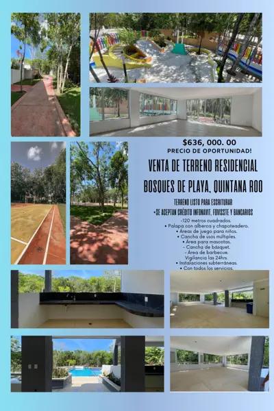 Terreno en venta en Bosque de Cristo Rey, Solidaridad, Quintana Roo