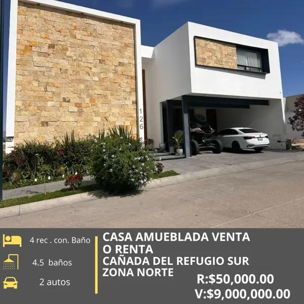 Casa en venta y renta en Cañada del Refugio, León, Guanajuato