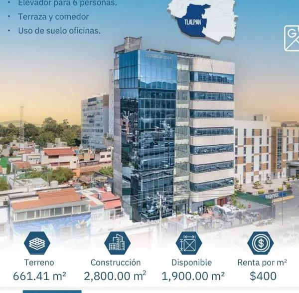 Edificio en renta en Periférico Sur, Villa Coapa