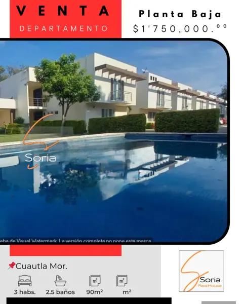 Departamento en venta en Tetelcingo, Cuautla, Morelos