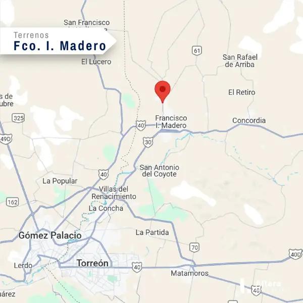 Terreno en venta en Francisco I Madero Centro, Francisco I. Madero, Coahuila de Zaragoza