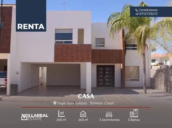 Casa en renta en Las Trojes, Torreón, Coahuila de Zaragoza