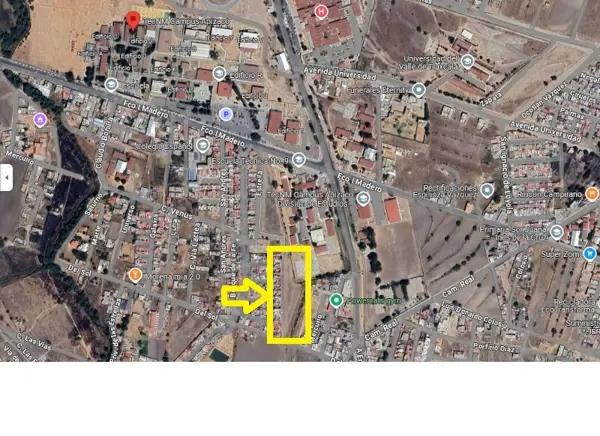 Vendo terreno FRENTE AL TECNOLOGICO DE APIZACO y muy cerca de Hospital Regional