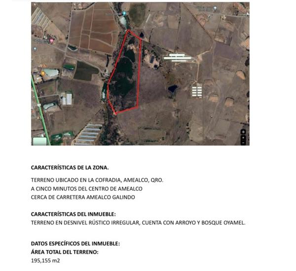 TERRENO EN VENTA AMEALCO