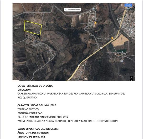 TERRENO EN VENTA SAN JUAN DEL RÍO