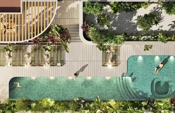 Departamento con alberca común, cerca del mar, en venta, Centro, Playa del Carmen