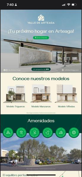 Fracc Valle de Artega casa nuevas