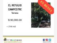 Terreno en renta en El Refugio Campestre, León, Guanajuato Terreno en renta en El Refugio Campestre, León, Guanajuato