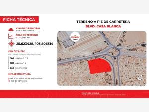 Terreno en venta en Casa Blanca, Gómez Palacio, Durango Terreno en venta en Casa Blanca, Gómez Palacio, Durango