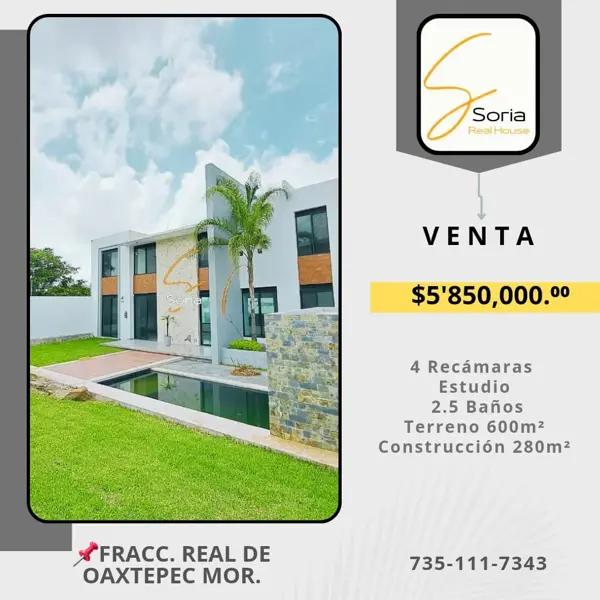 Casa en venta en Real de Oaxtepec, Yautepec, Morelos Casa en venta en Real de Oaxtepec, Yautepec, Morelos