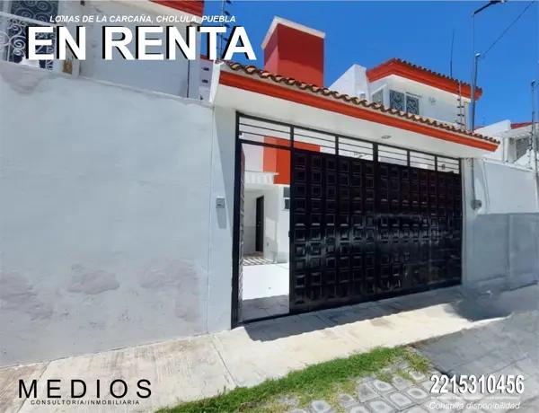 Casa en renta en Lomas de la Carcaña, San Pedro Cholula, Puebla Casa en renta en Lomas de la Carcaña, San Pedro Cholula, Puebla