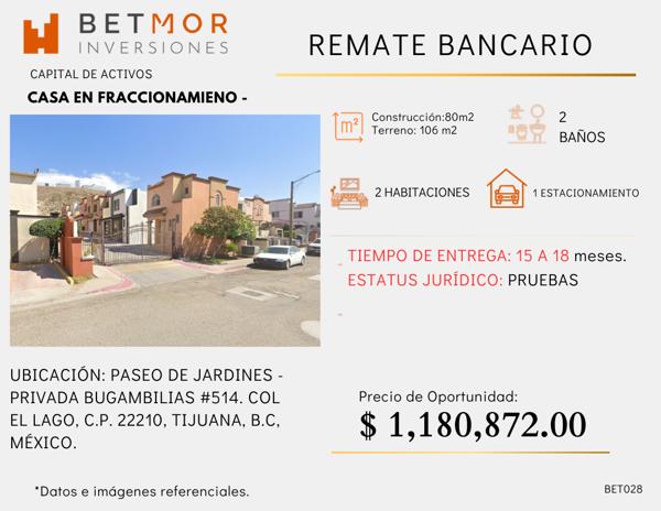 Casa en remate en El Lago, Tijuana, Baja California Casa en remate en El Lago, Tijuana, Baja California