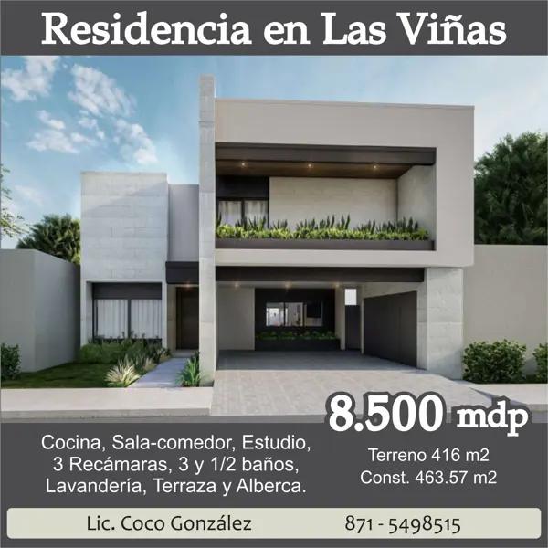 Casa en venta en Los Viñedos, Torreón, Coahuila de Zaragoza Casa en venta en Los Viñedos, Torreón, Coahuila de Zaragoza