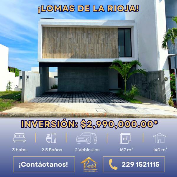 Casa en venta en Lomas de la Rioja, Alvarado, Veracruz de Ignacio de la Llave Casa en venta en Lomas de la Rioja, Alvarado, Veracruz de Ignacio de la Llave