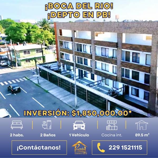 Departamento en venta en Boca del Rio Centro, Boca del Río, Veracruz de Ignacio de la Llave Departamento en venta en Boca del Rio Centro, Boca del Río, Veracruz de Ignacio de la Llave