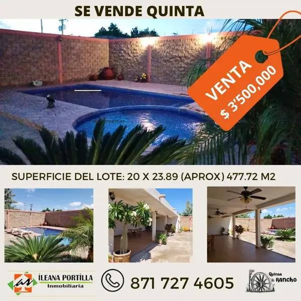 Quinta en venta en Ignacio Allende, Torreón, Coahuila de Zaragoza Quinta en venta en Ignacio Allende, Torreón, Coahuila de Zaragoza
