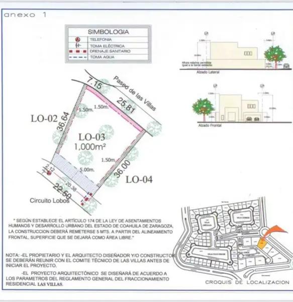 Terreno en venta en Las Villas, Torreón, Coahuila de Zaragoza Terreno en venta en Las Villas, Torreón, Coahuila de Zaragoza