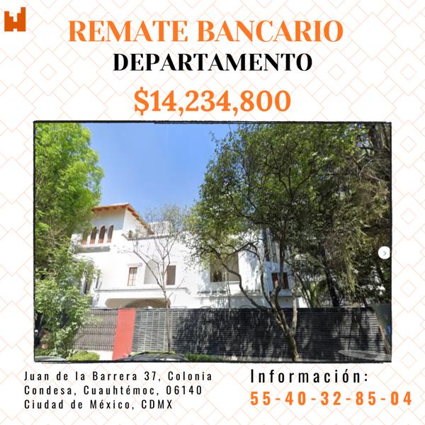 Departamento en remate en Condesa, Cuauhtémoc, Ciudad de México Departamento en remate en Condesa, Cuauhtémoc, Ciudad de México
