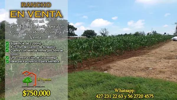 Terreno en venta en San Miguel Dehetí, Amealco de Bonfil, Querétaro Terreno en venta en San Miguel Dehetí, Amealco de Bonfil, Querétaro