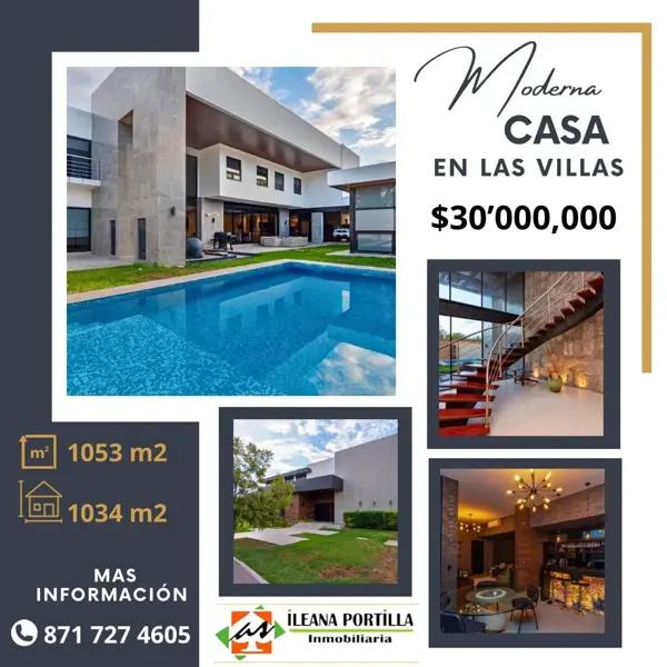 Casa en venta en Las Villas, Torreón, Coahuila de Zaragoza Casa en venta en Las Villas, Torreón, Coahuila de Zaragoza