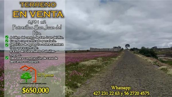 Terreno en venta en San Pablo Potrerillos, San Juan del Río, Querétaro Terreno en venta en San Pablo Potrerillos, San Juan del Río, Querétaro