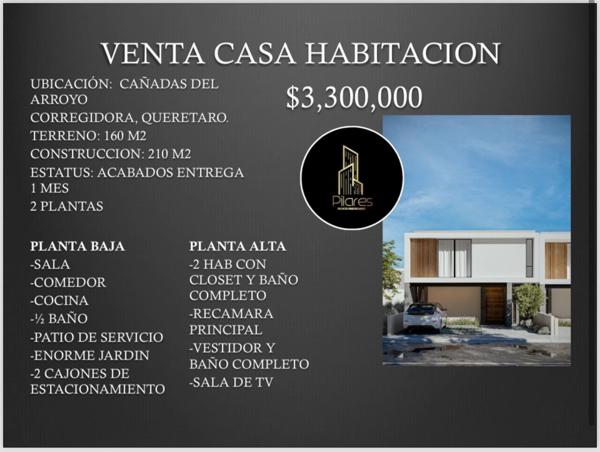 Casa en venta en Cañadas del Arroyo, Corregidora, Querétaro Casa en venta en Cañadas del Arroyo, Corregidora, Querétaro