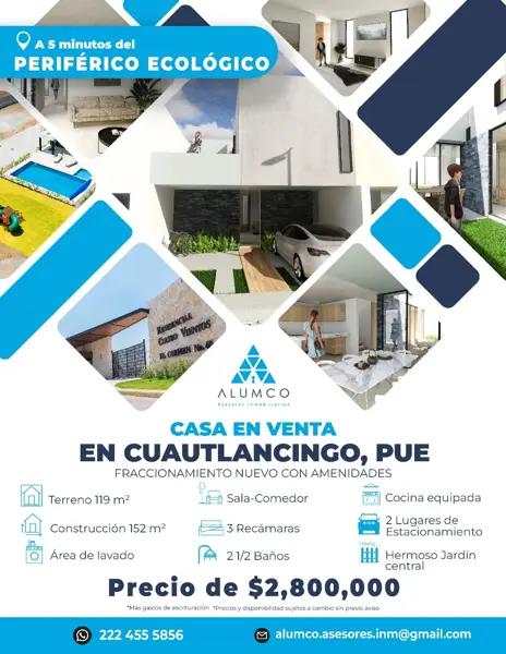 Casa en venta en Cuautlancingo, Cuautlancingo, Puebla Casa en venta en Cuautlancingo, Cuautlancingo, Puebla