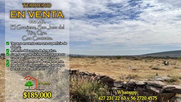 Terreno en venta en El Granjeno, San Juan del Río, Querétaro Terreno en venta en El Granjeno, San Juan del Río, Querétaro