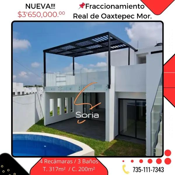 Casa en venta en Real de Oaxtepec, Yautepec, Morelos Casa en venta en Real de Oaxtepec, Yautepec, Morelos
